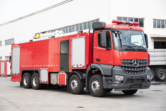 пожарная машина Benz 18000L Мерседес сверхмощная с мощностью в лошадиных силах 580